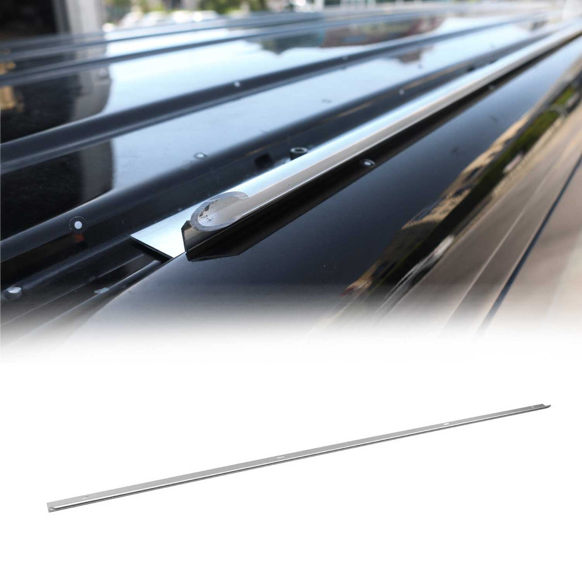 Sonnensegel Kederschiene für Ford Transit / Tourneo Custom ab 2023 L1 Silber Alu