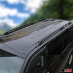 Dachreling Dachgepäckträger für Ford Connect 2002-2013 Kurzer Alu Schwarz 2x
