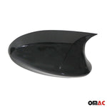 Spiegelkappen Spiegelabdeckung für BMW 3er E90 2005-2008 ABS Schwarz Glanz 2tlg