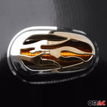 Blinkerrahmen Signalblende Seitenblinker für Nissan Qashqai 2006-2013 Chrom 2x
