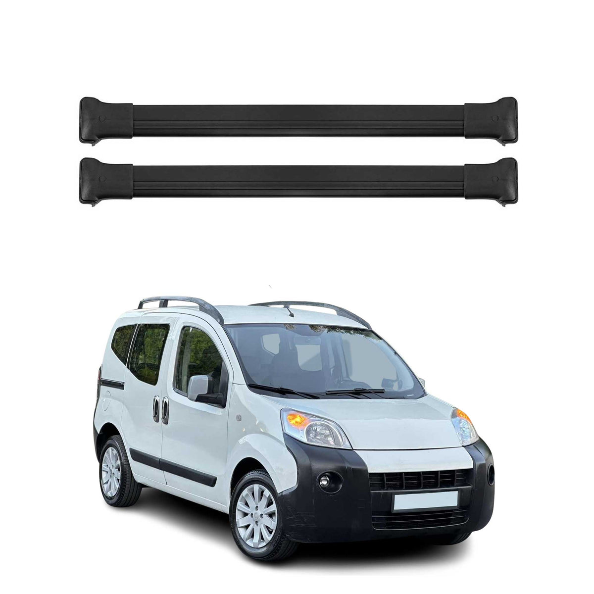 Dachträger Gepäckträger für Citroen Nemo 2008-2016 Relingträger Alu Schwarz