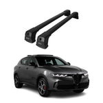 Dachträger Gepäckträger für Alfa Romeo Tonale 2022-2026 Grundträger Alu Schwarz