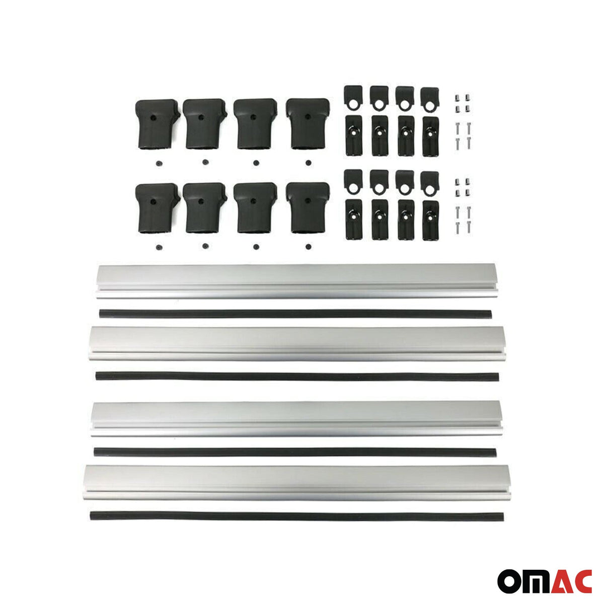 Dachträger für VW T5 T6 Transporter Multivan Caravelle 2003-2024 Alu Silber 4tlg