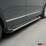Trittbretter Seitenschweller für Opel Combo 2001-2011 Silber Schwarz 2 tlg