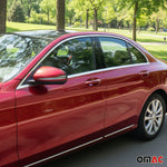 Seitentürleiste Türschutzleiste für Mercedes C Klasse W205 2014-2021 Chrom 2x