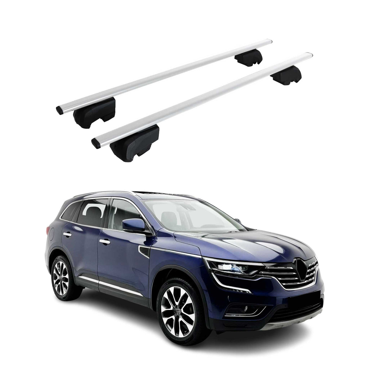 Dachträger Gepäckträger für Renault Koleos 2017-2023 Grundträger ABE Silber