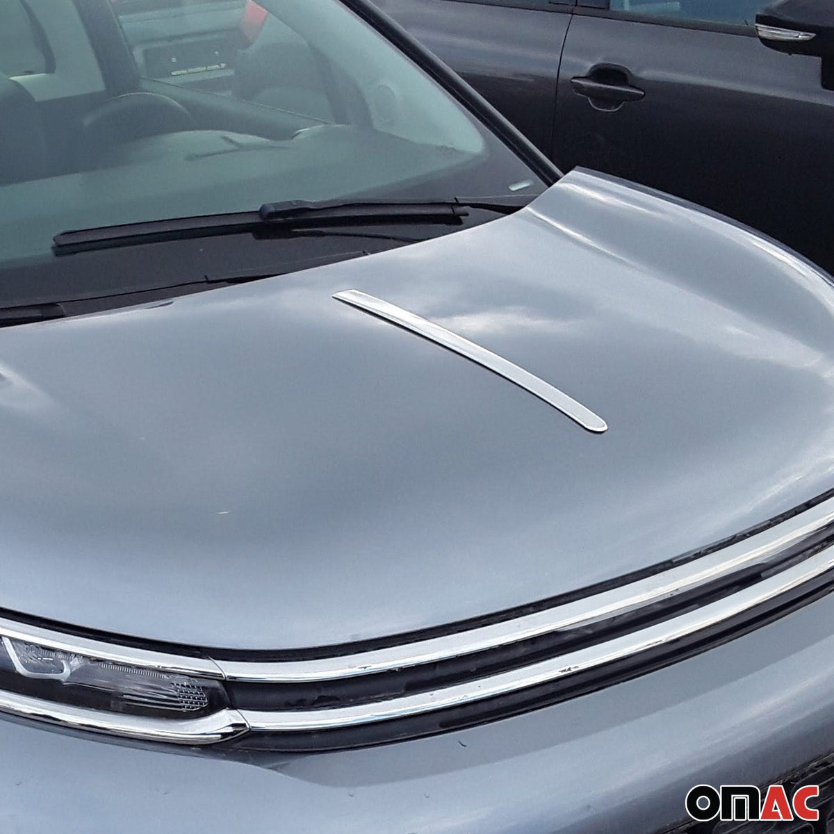 Motorhaube Chromleiste Zierleiste Frontleiste für VW Golf Edelstahl Chrom 1tlg