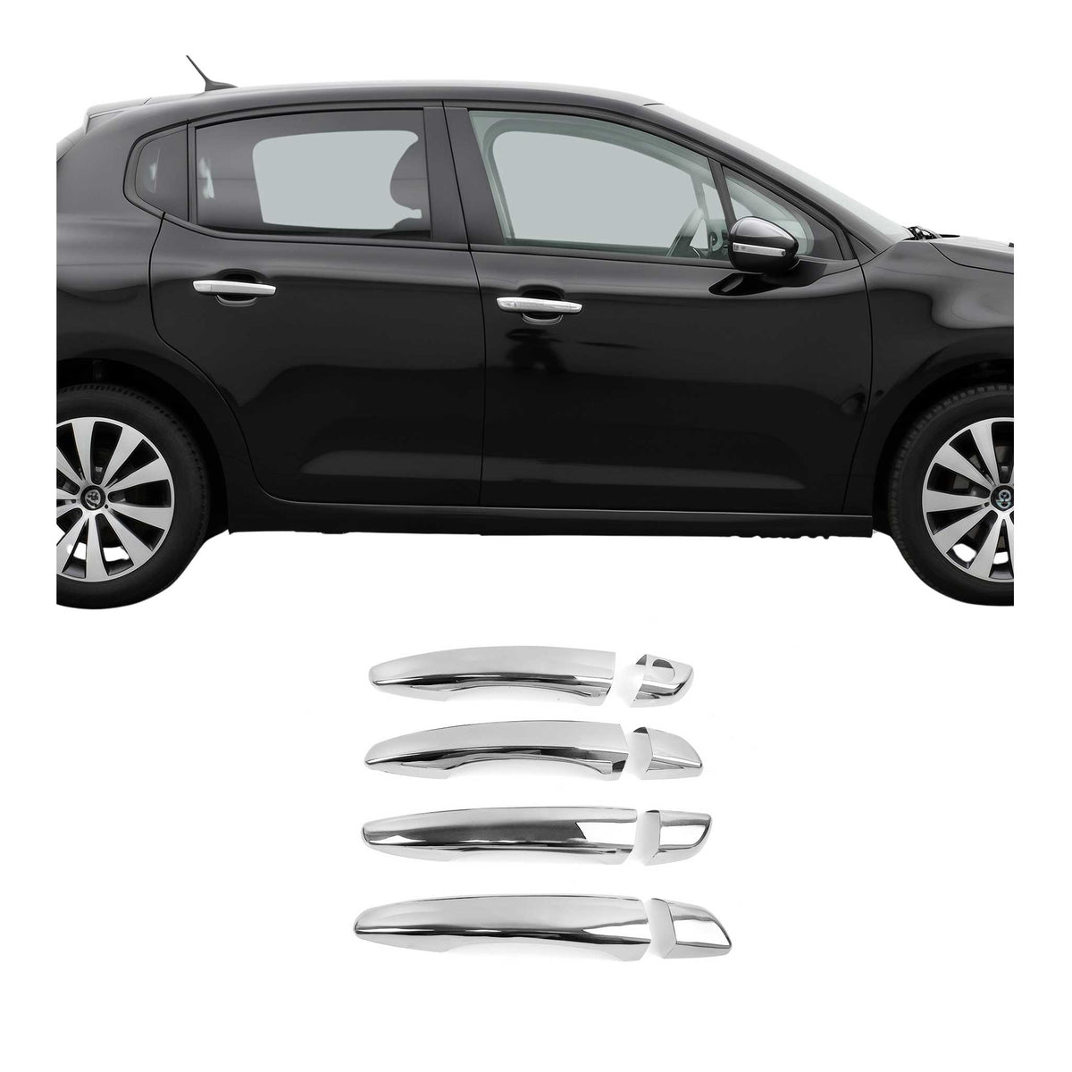 Türgriff Blende für Peugeot 308 2013-2021 alle modelle 4Tür H1 Edelstahl 8tlg
