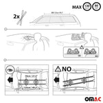 Menabo Skiträger Magnetischer Snowboard Träger Universal Abschließbar Schwarz 2x