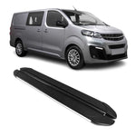 Trittbretter Seitenschweller für Opel Vivaro C 2019-2026 L2 L3 Alu Schwarz Grau