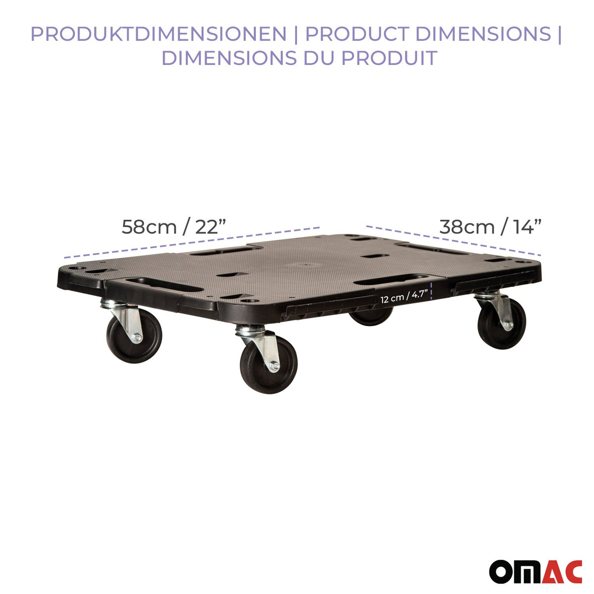 Rollbrett Transportroller Möbelroller Transporter 543 kg Möbelbeweger Trittbret