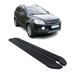 Seitenschweller Trittbretter Schweller für Chevrolet Captiva 2006-19 Alu Schwarz
