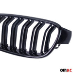 Nieren Grill Kühlergrill für BMW 4er F32 F33 F36 2013-2017 M-Tech Schwarz Glanz