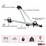 Fahrradträger Dachfahrradträger bis 17kg Aluminium Silber Fahrradhalter 2tlg