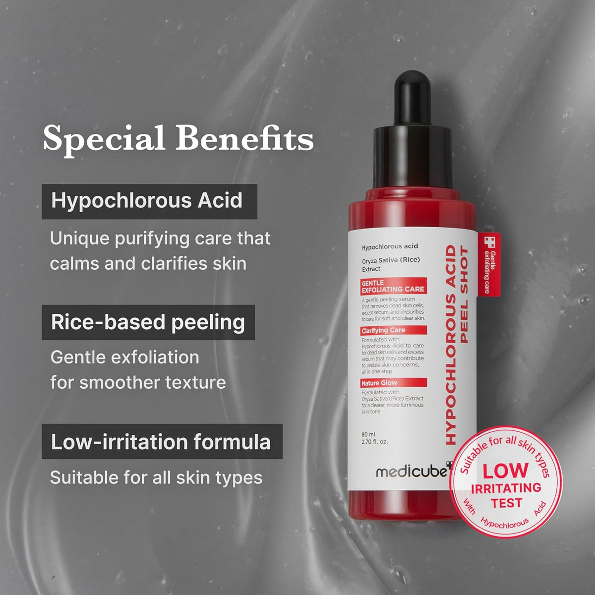 Medicube Hypochlorous Acid Rice Peel Shot 80 ml