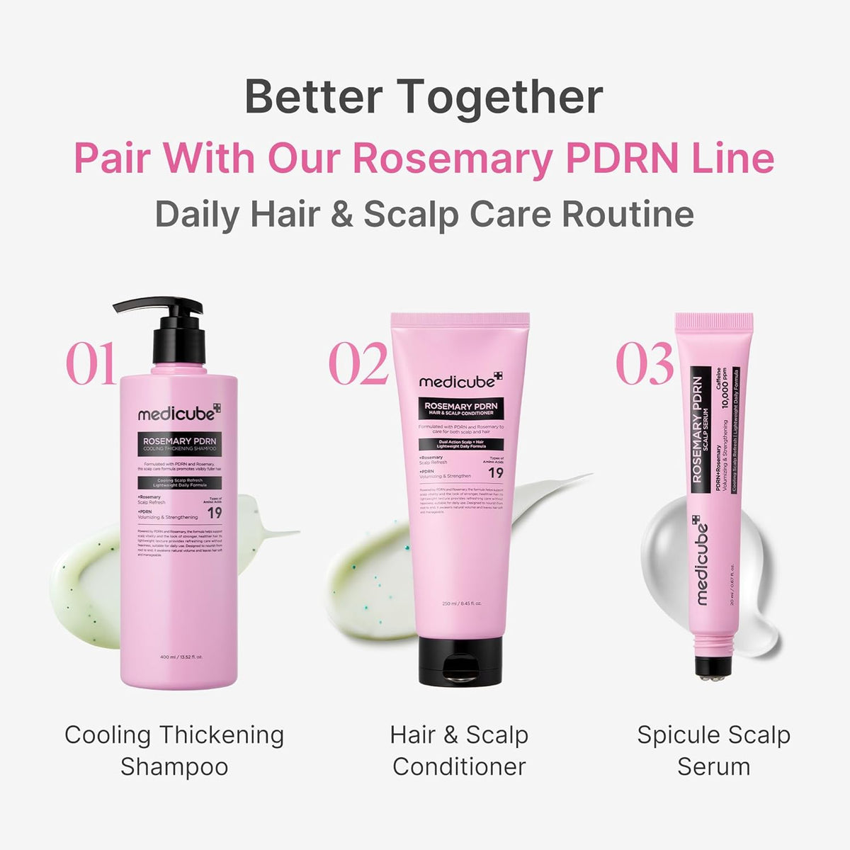 Medicube Rosemary PDRN Cooling Thickening Shampoo 400 ml