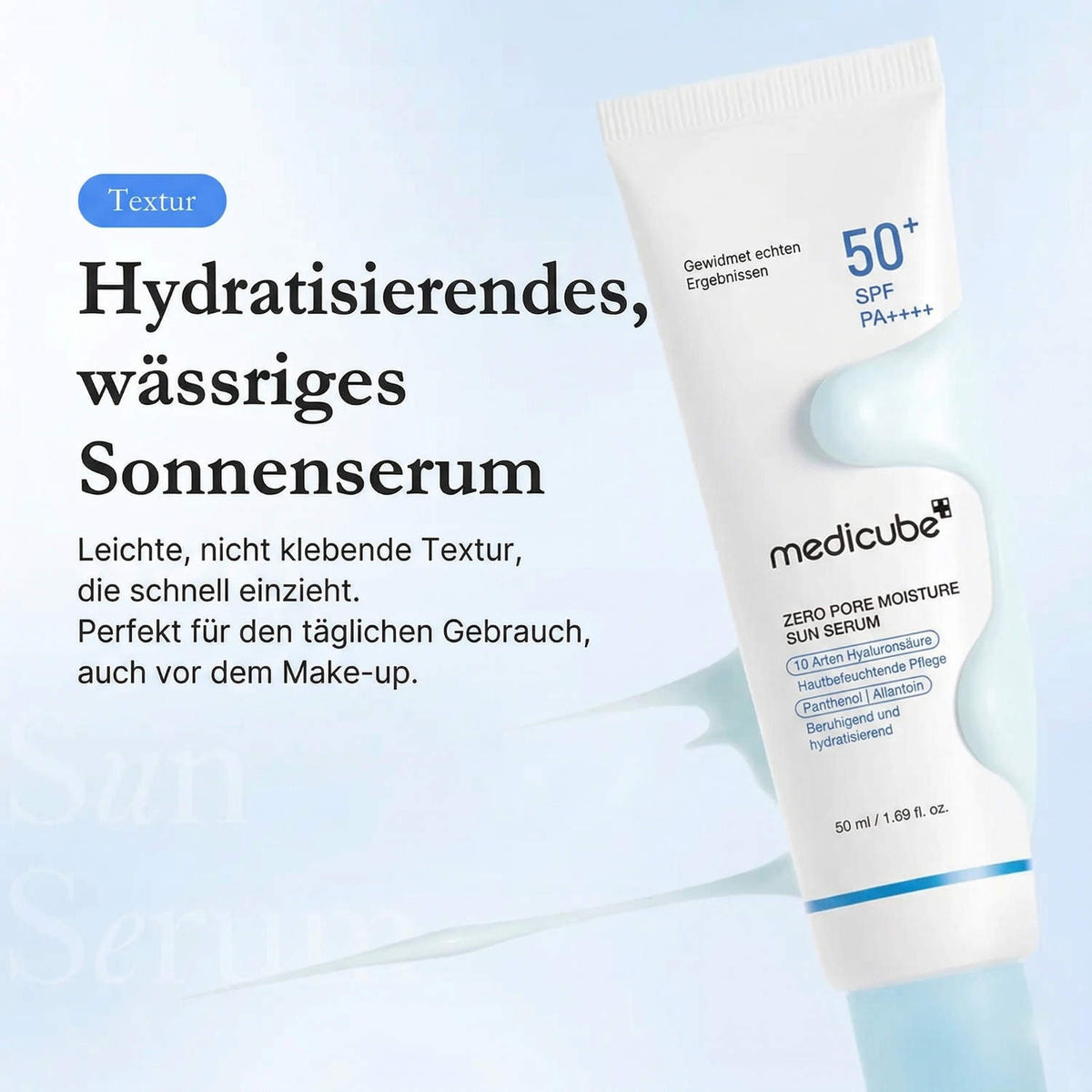 Medicube Zero Pore Moisture Sun Serum SPF 50+ PA++++ 50 ml
