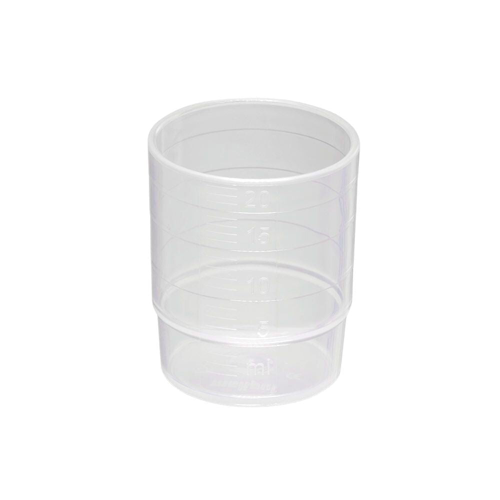 melipul MEHRWEG-Medikamentenbecher, stapelbar, 25ml