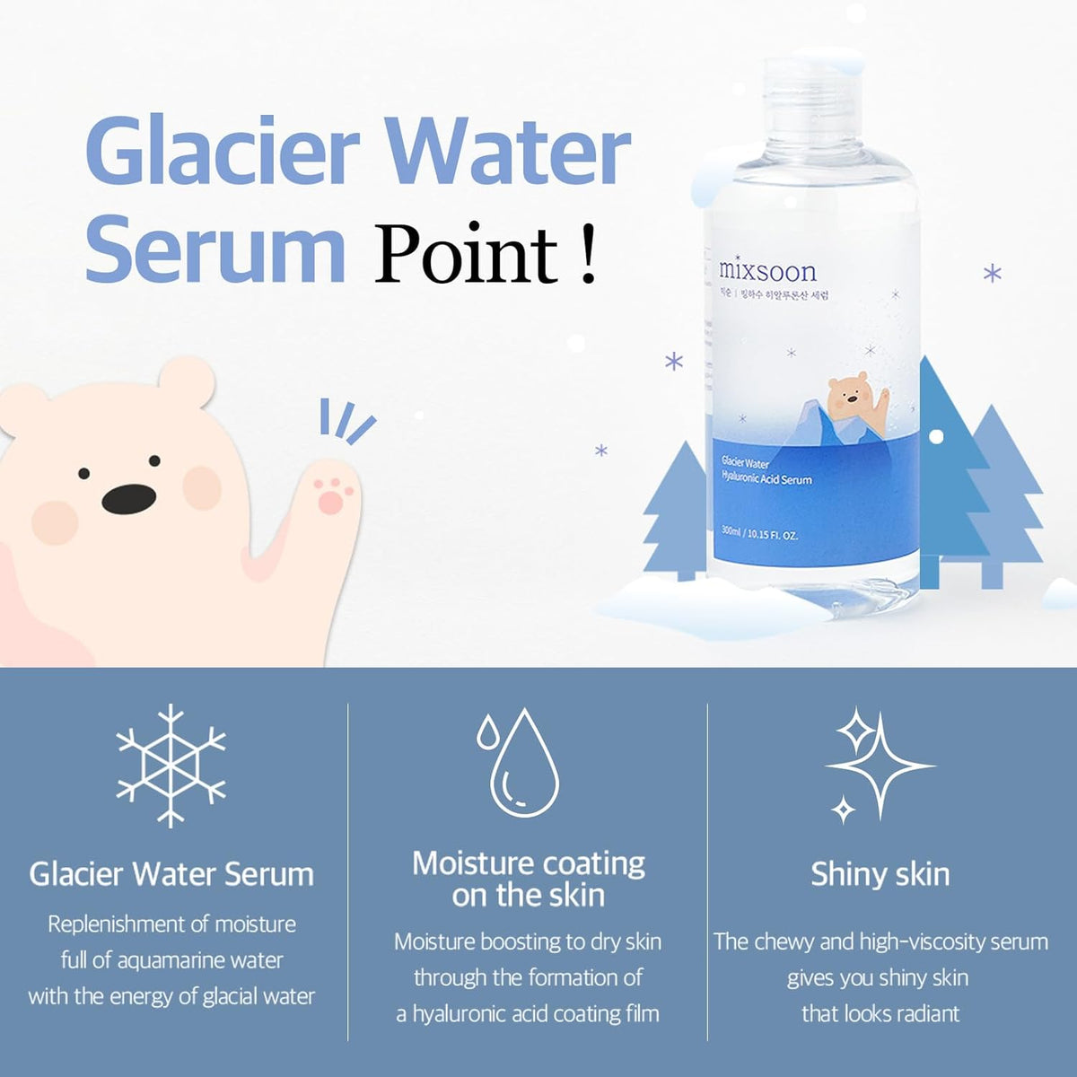 Mixsoon Glacier Water Hyaluronic Acid Serum 300 ml