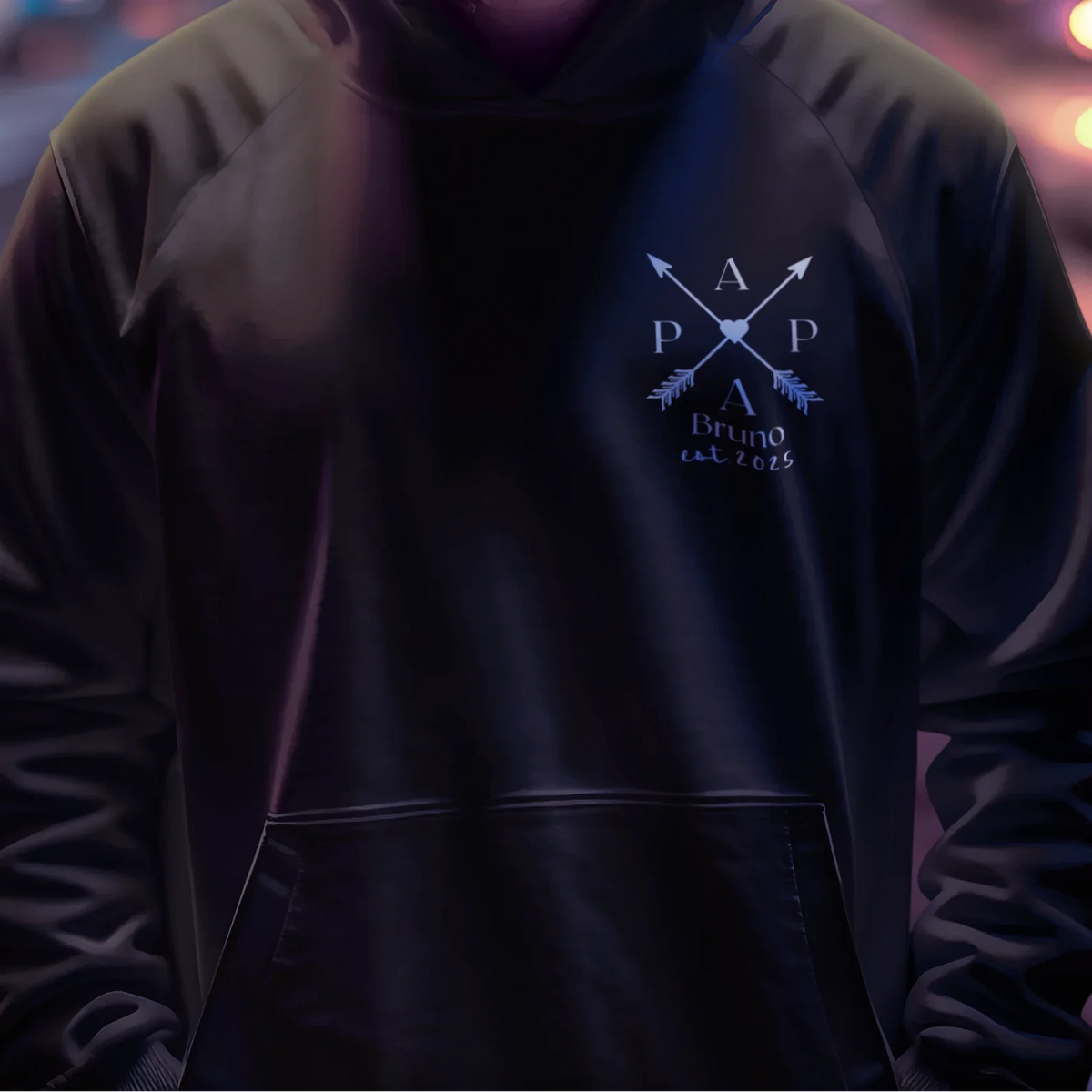 PAPA Hoodie ARROWS personalisiert