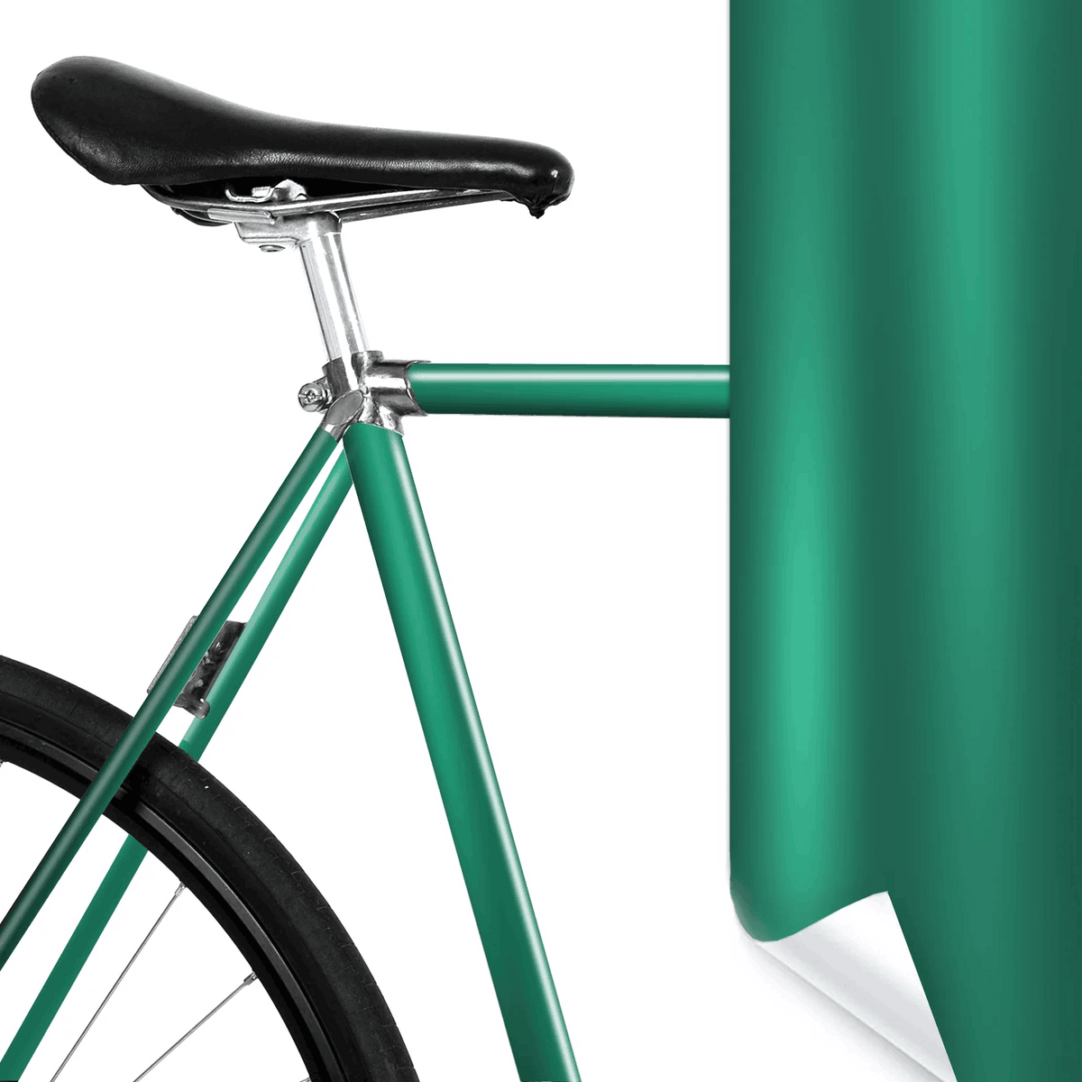 Matt Electro Green Metallic - Smaragd Grüne Rahmenschutzfolie Namma Markt