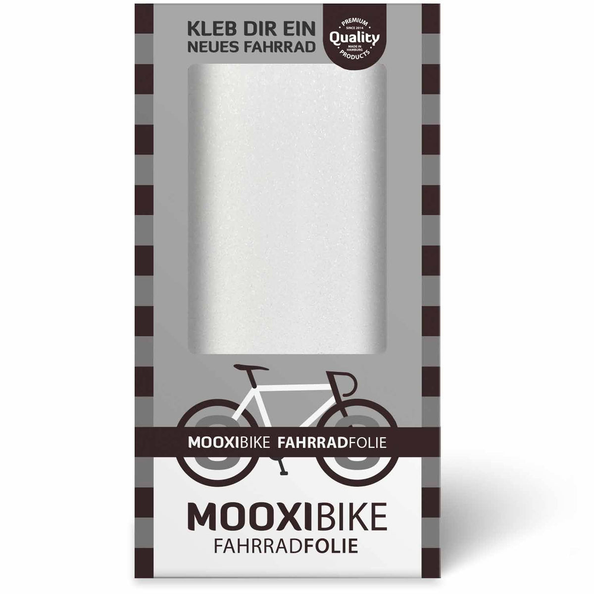 Glossy Galaxy White - Glitzer Weiße Glanz Rahmenschutzfolie