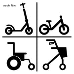 Reflektor Aufkleber Ghost - Geister Schwarz Cargo Bike – 2 Bögen