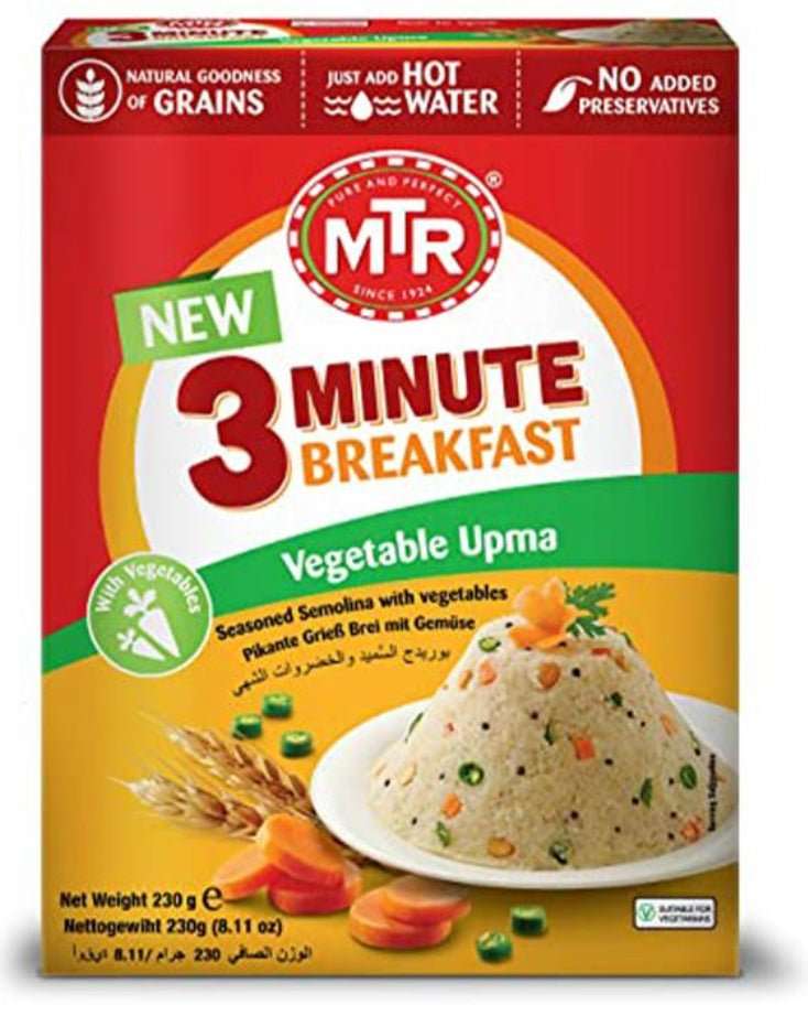 MTR 3 Minute Breakfast Vegetable Upma 230g - Namma Markt