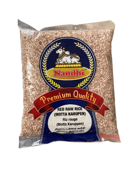 Nandhi Red Raw (Motta Karuppan) Rice 1kg - Namma Markt