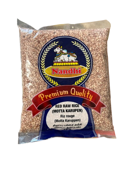 Nandhi Red Raw (Motta Karuppan) Rice 1kg - Namma Markt