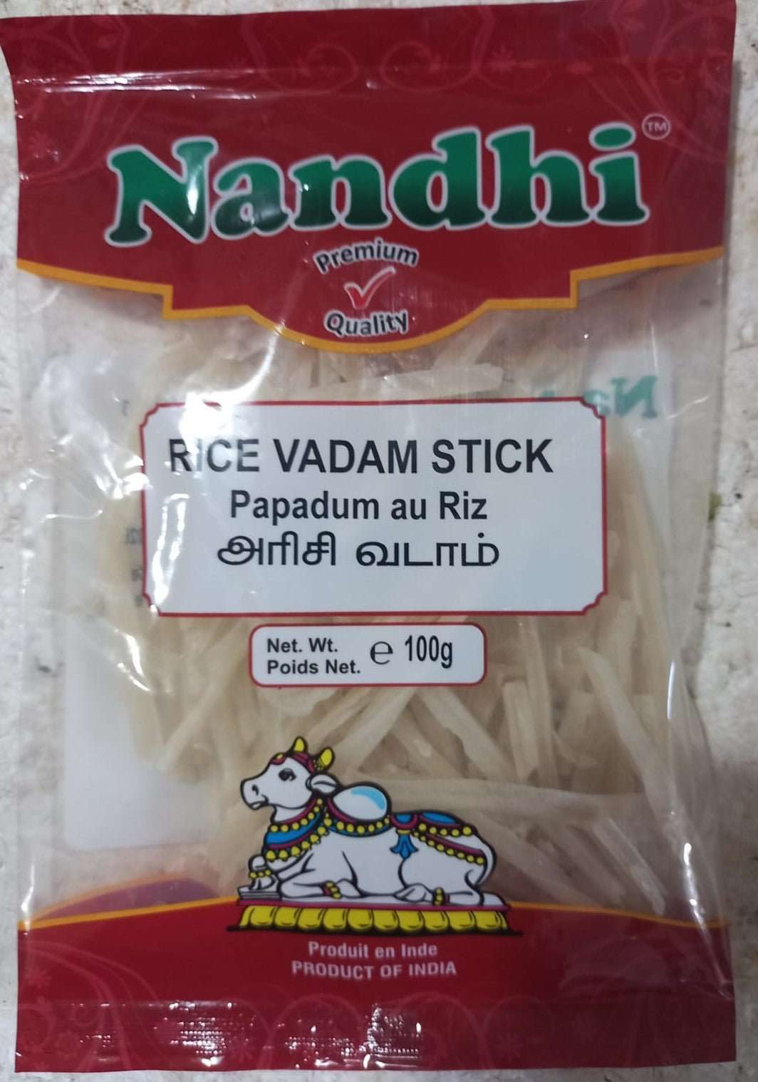 Nandhi Rice Stick Vadakam 100g - Namma Markt