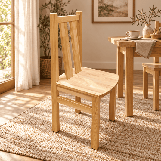 Nobis Stuhl Bio Kiefer Massivholz – 100% Nachhaltig und Umweltfreundlich