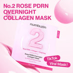 Numbuzin No.2 Rose PDRN Overnight Collagen Mask Set