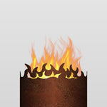 Feuertonne Löwe