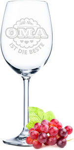 Stölzle Lausitz Weingläser "Oma ist die Beste" & "Opa ist der Beste" im Set