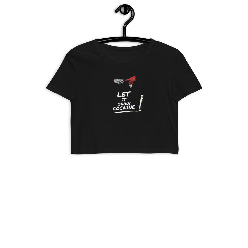 Let It Snow Party Crop Top