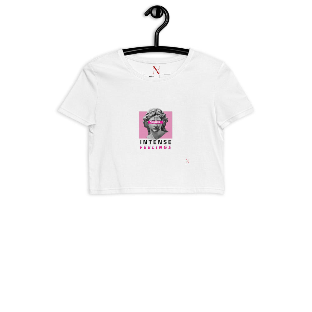 Criminal Antique Graphic Crop Top Design 2