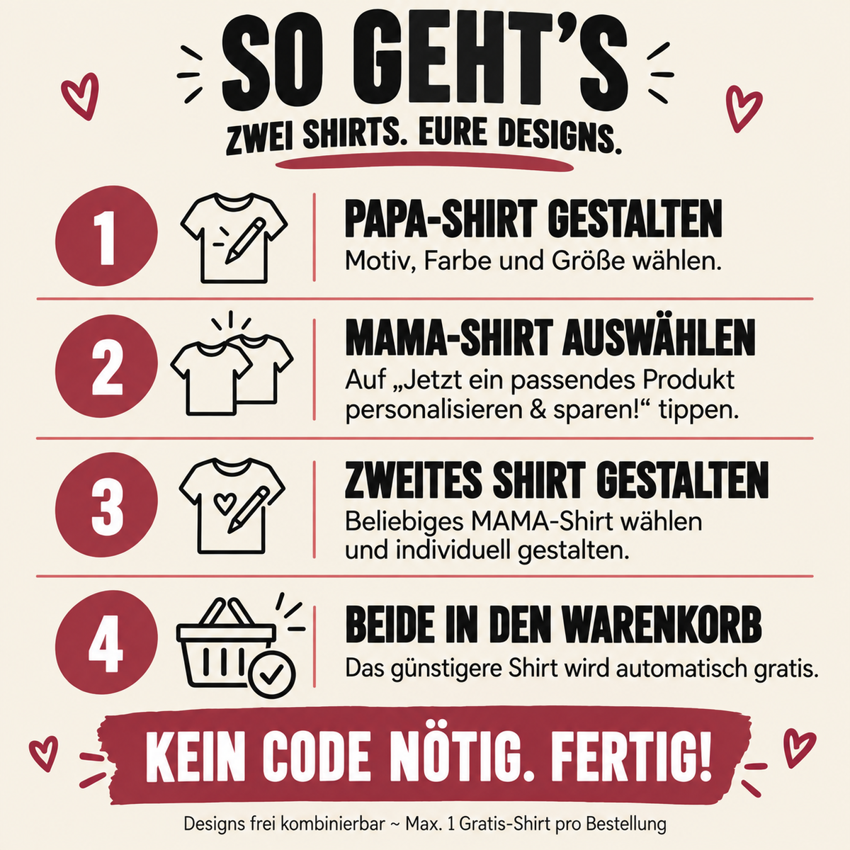 DAD T-Shirt PROMOTED personalisiert