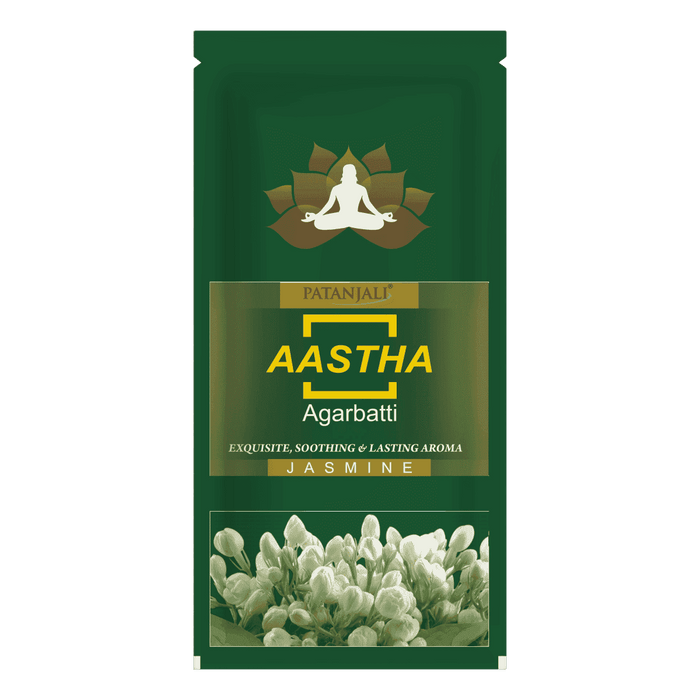 Patanjali Aastha Agarbatti - Jasmine 18stk - Namma Markt