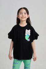 Mermaid Cat Plush Doll Tee