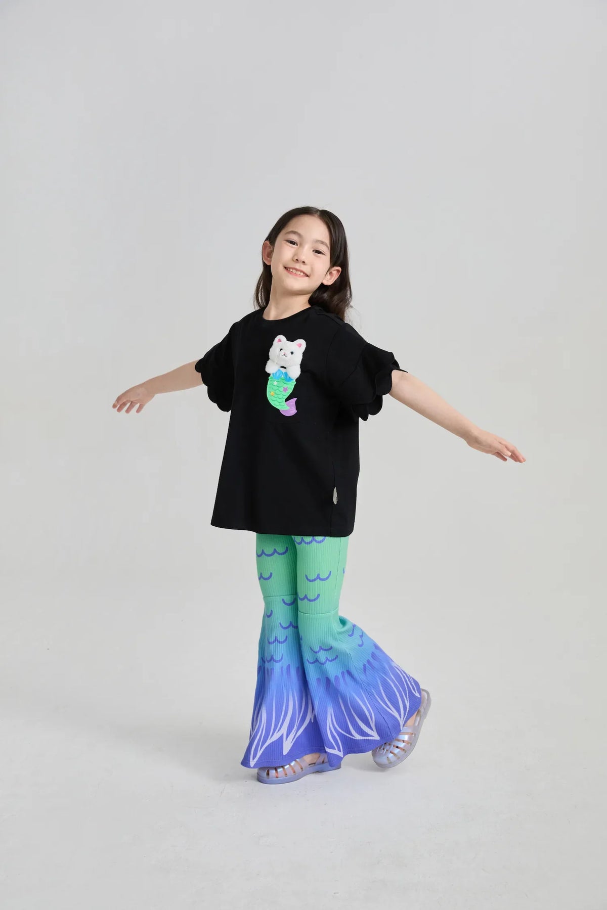 Mermaid Cat Plush Doll Tee