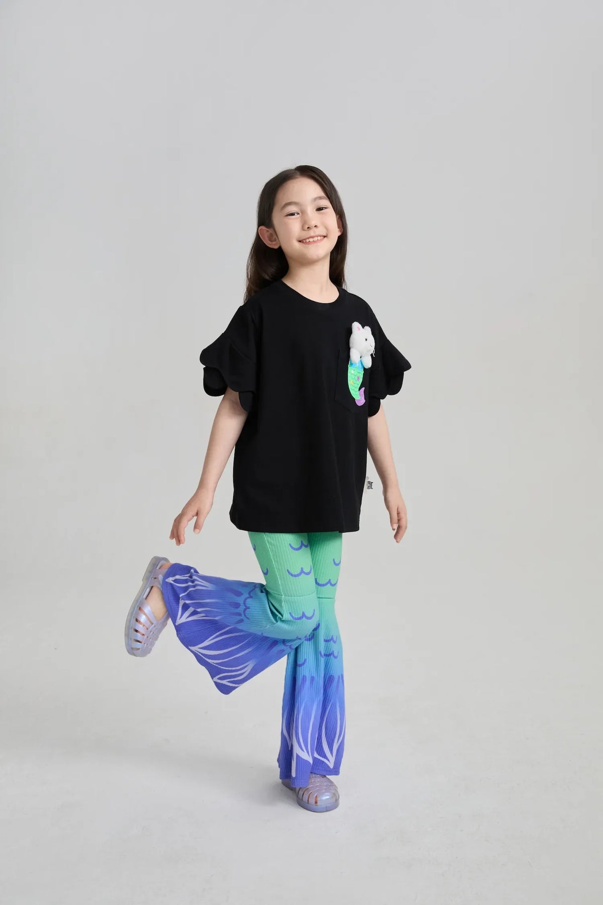 Mermaid Cat Plush Doll Tee