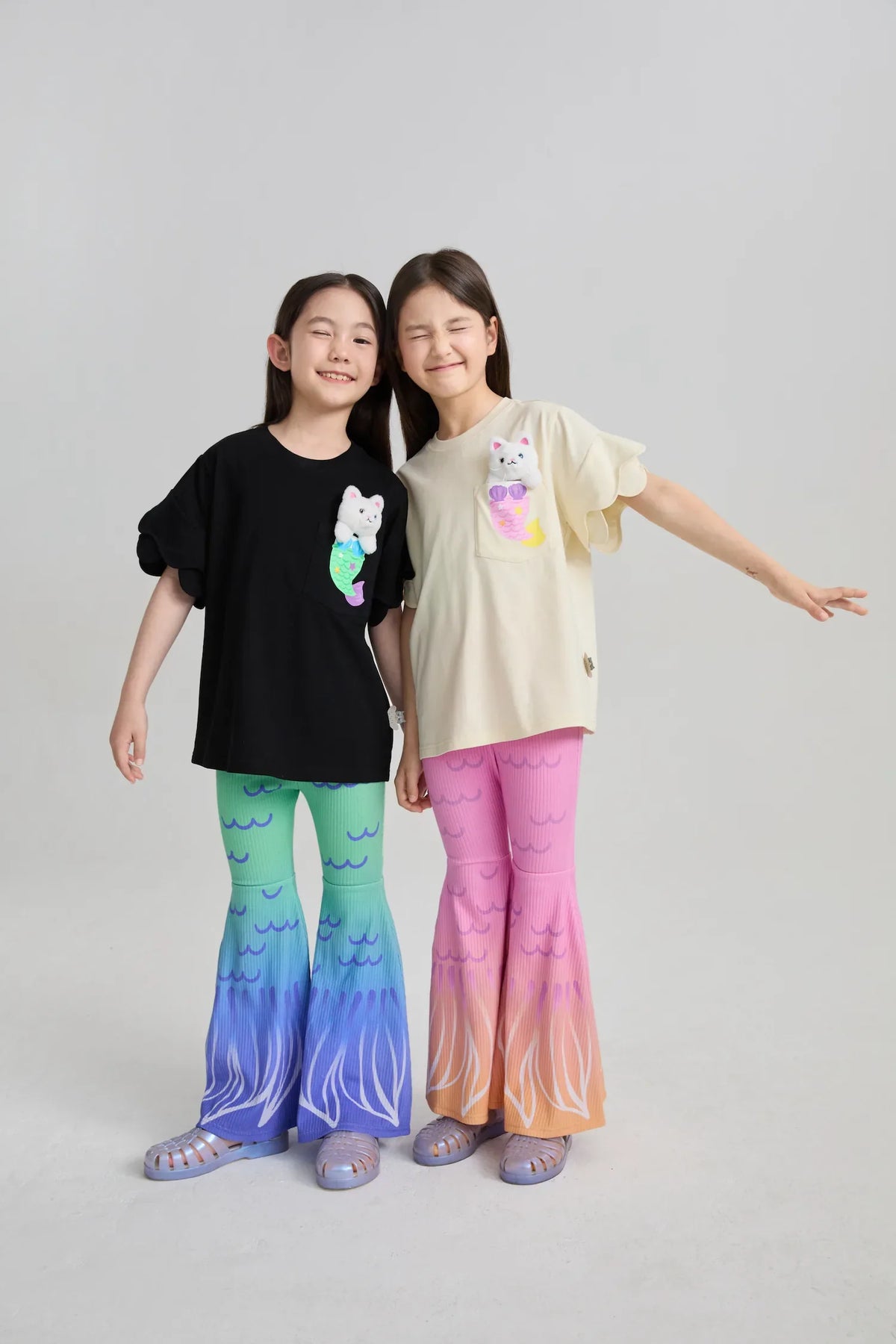 Mermaid Cat Plush Doll Tee