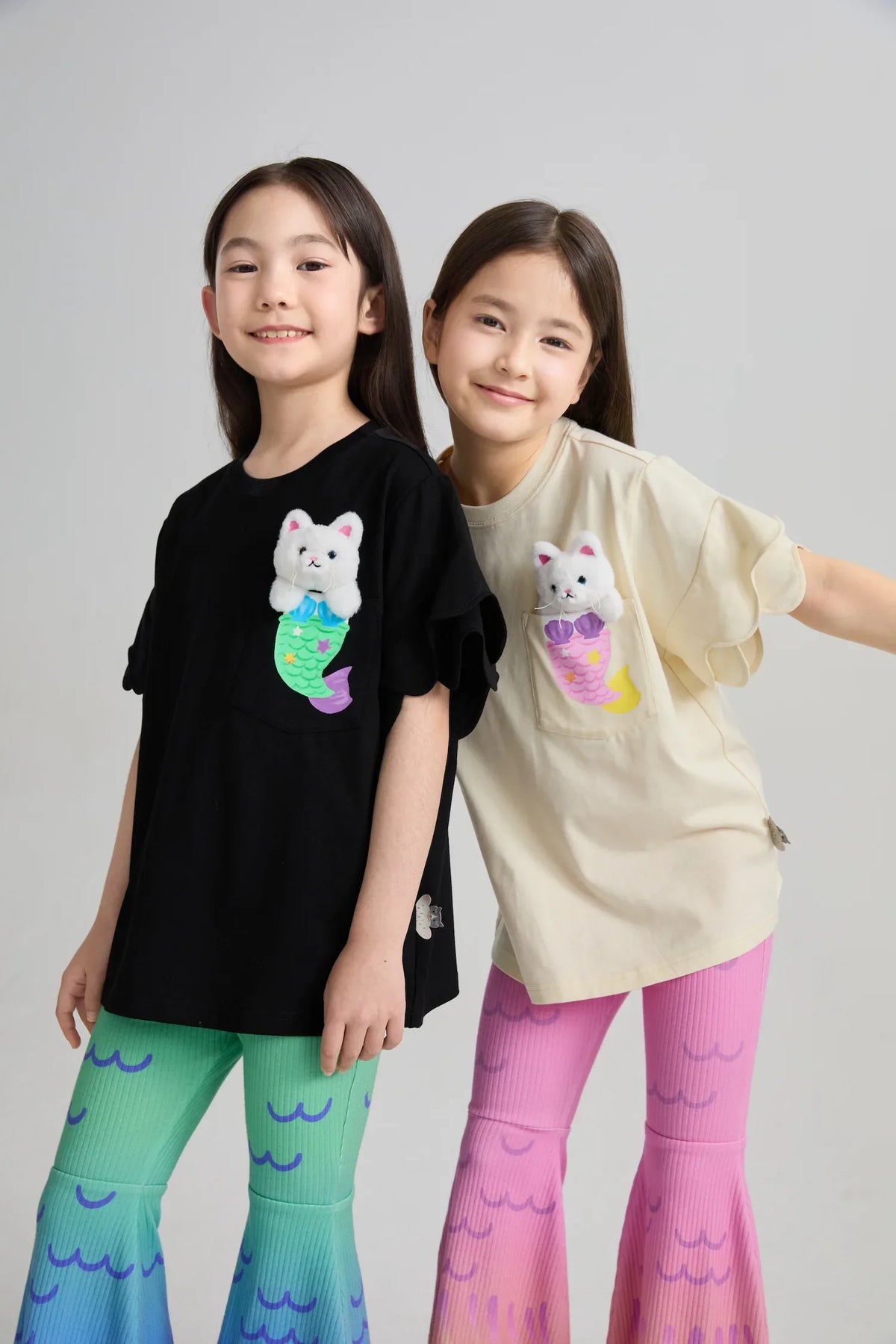 Mermaid Cat Plush Doll Tee