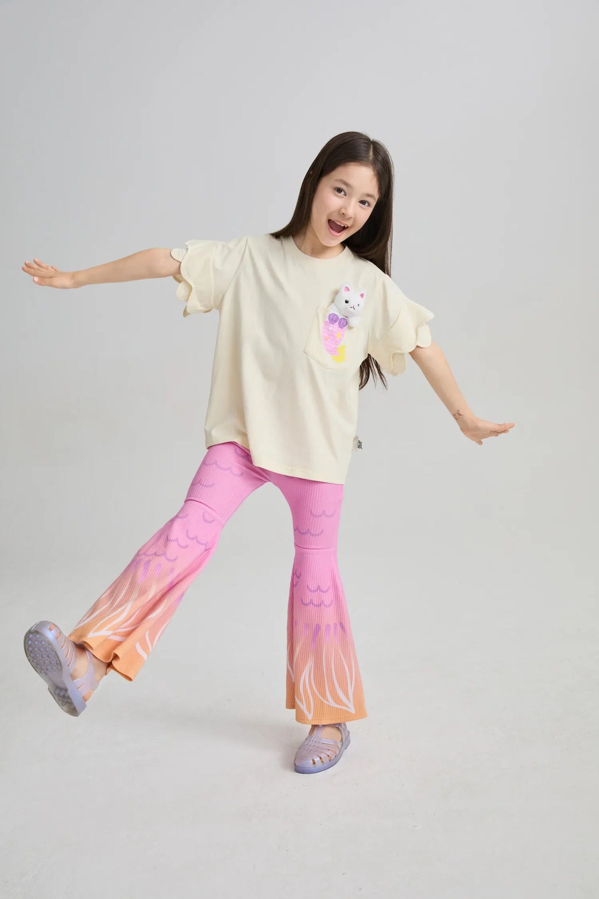 Mermaid Cat Plush Doll Tee