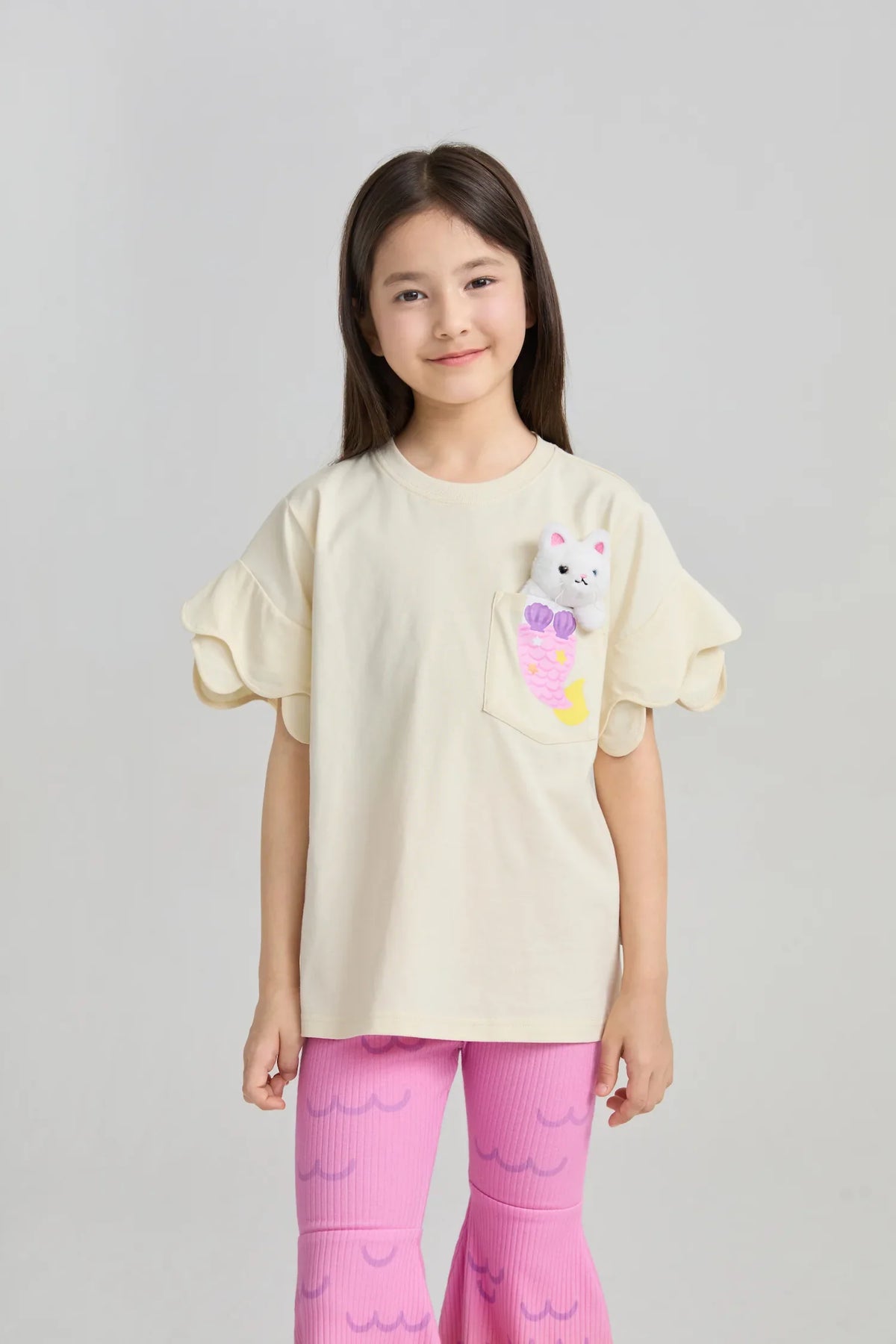Mermaid Cat Plush Doll Tee