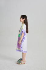 Mermaid Cat Hawaiian Ruffle Dress
