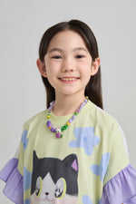 Mermaid Cat Hawaiian Ruffle Dress