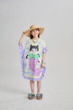 Mermaid Cat Hawaiian Ruffle Dress