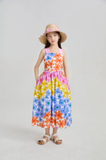 Tropical Linen Vacation Dress